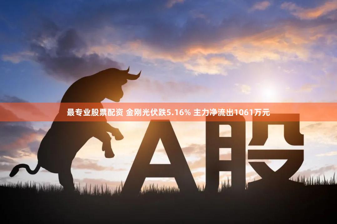 最专业股票配资 金刚光伏跌5.16% 主力净流出1061万元